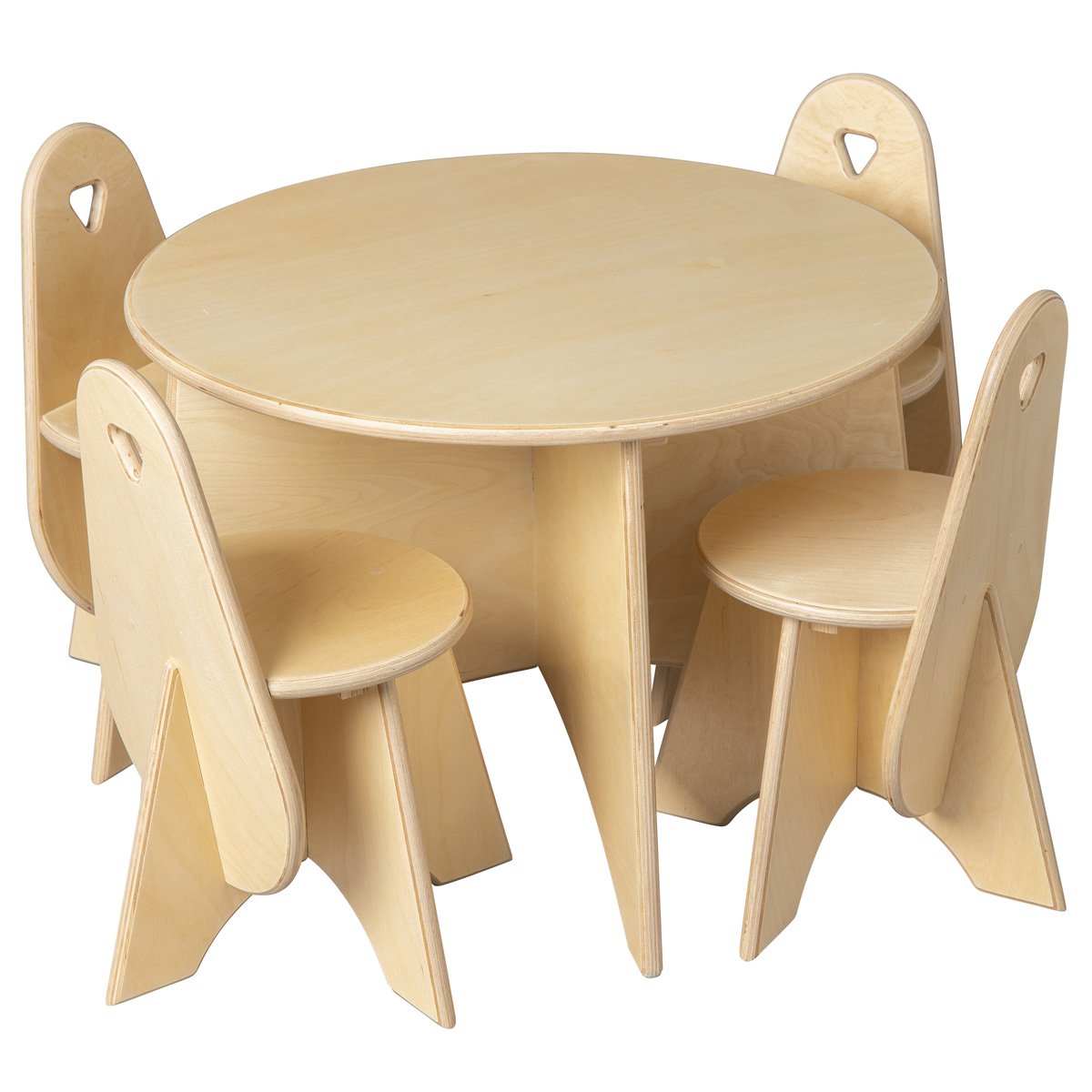 Kindertafel Apollo – Ronde houten kleutertafel Ø 75 cm
