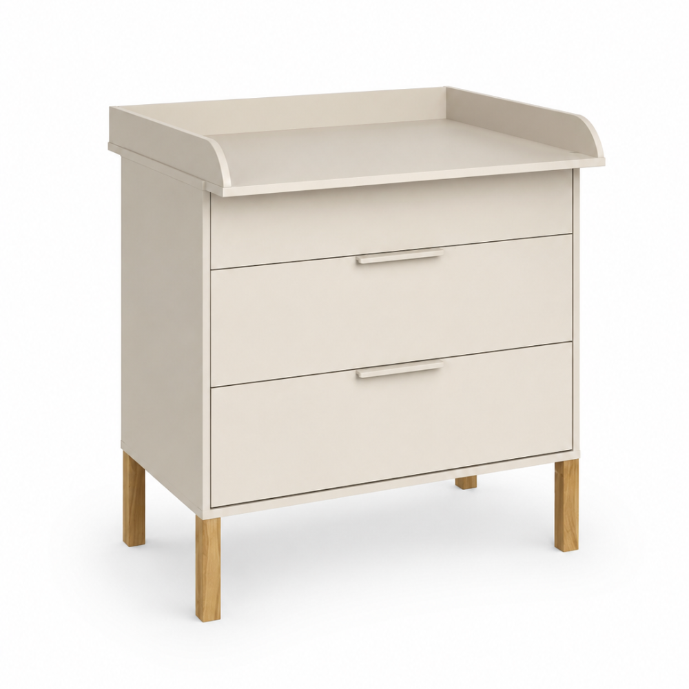 ATB ILA commode met verschoonblad – cashmere (onderdeel van 3-delige set)