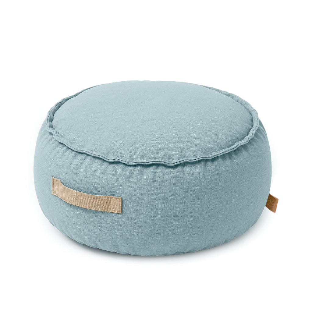 Outzy Runder Pouf, Himmelsblau