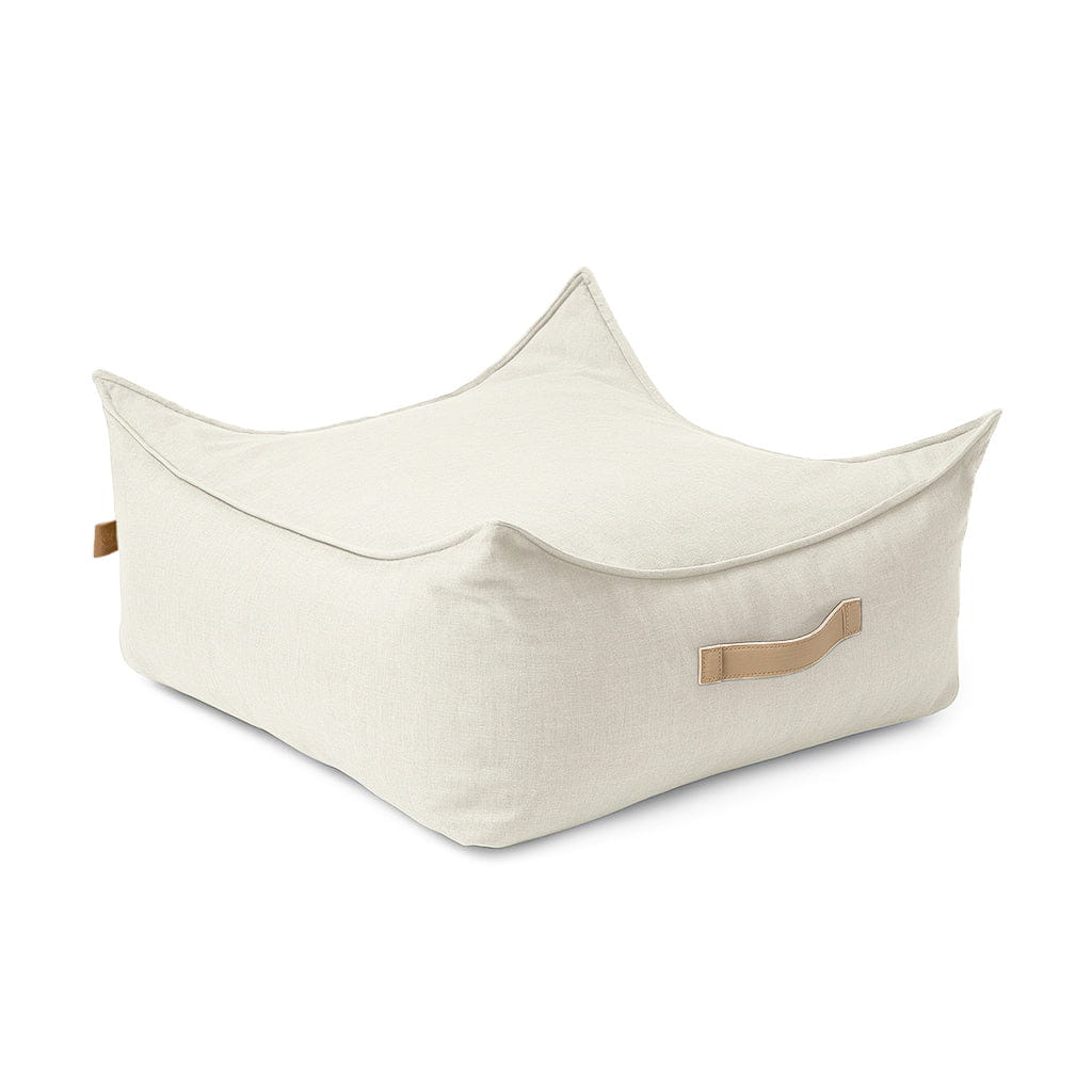 Outzy Quadratischer Pouf, Oat Blush Beige