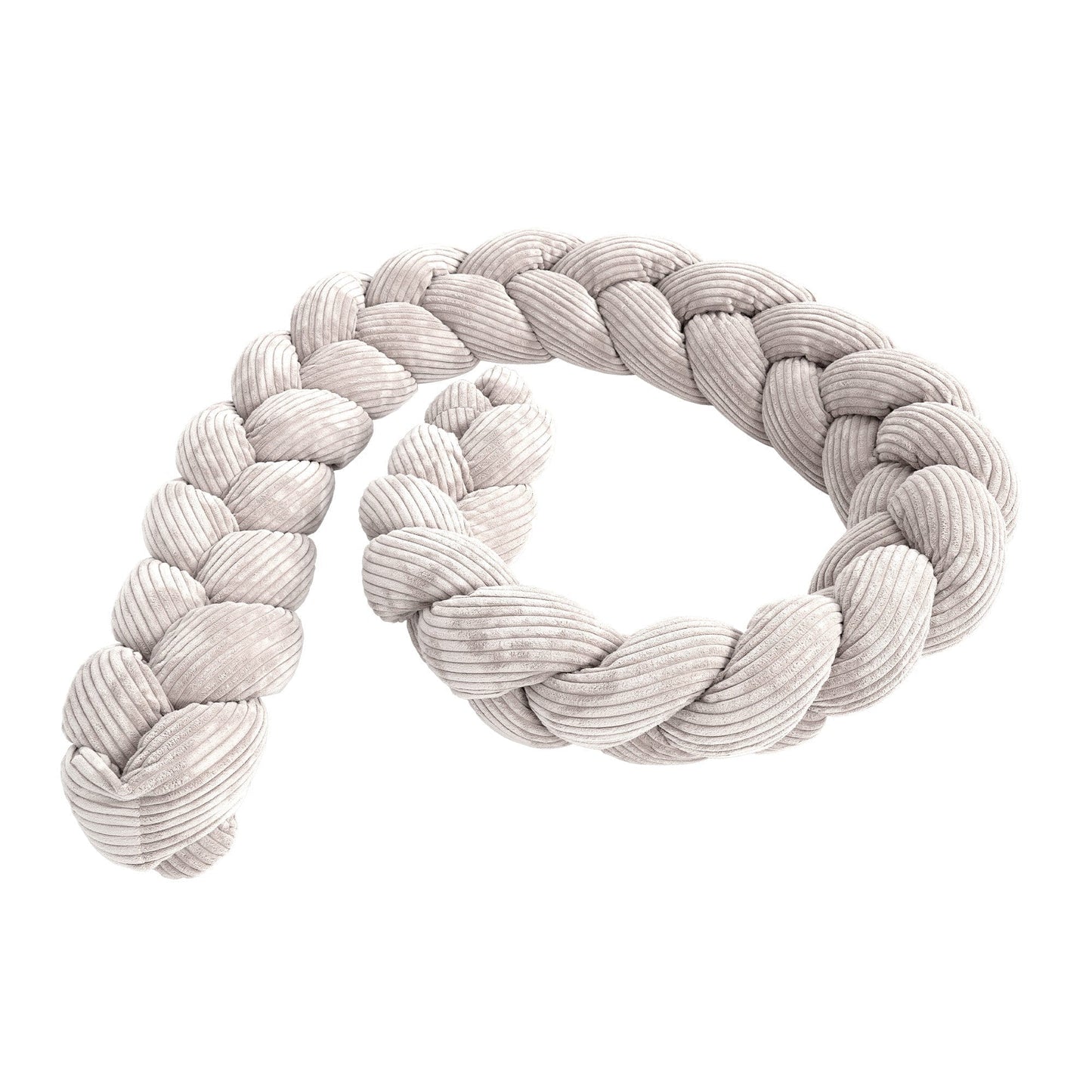 Crib Bumper Braid - Weicher Schutz für Babys | Ästhetisches Ecru Größe M - 200 cm