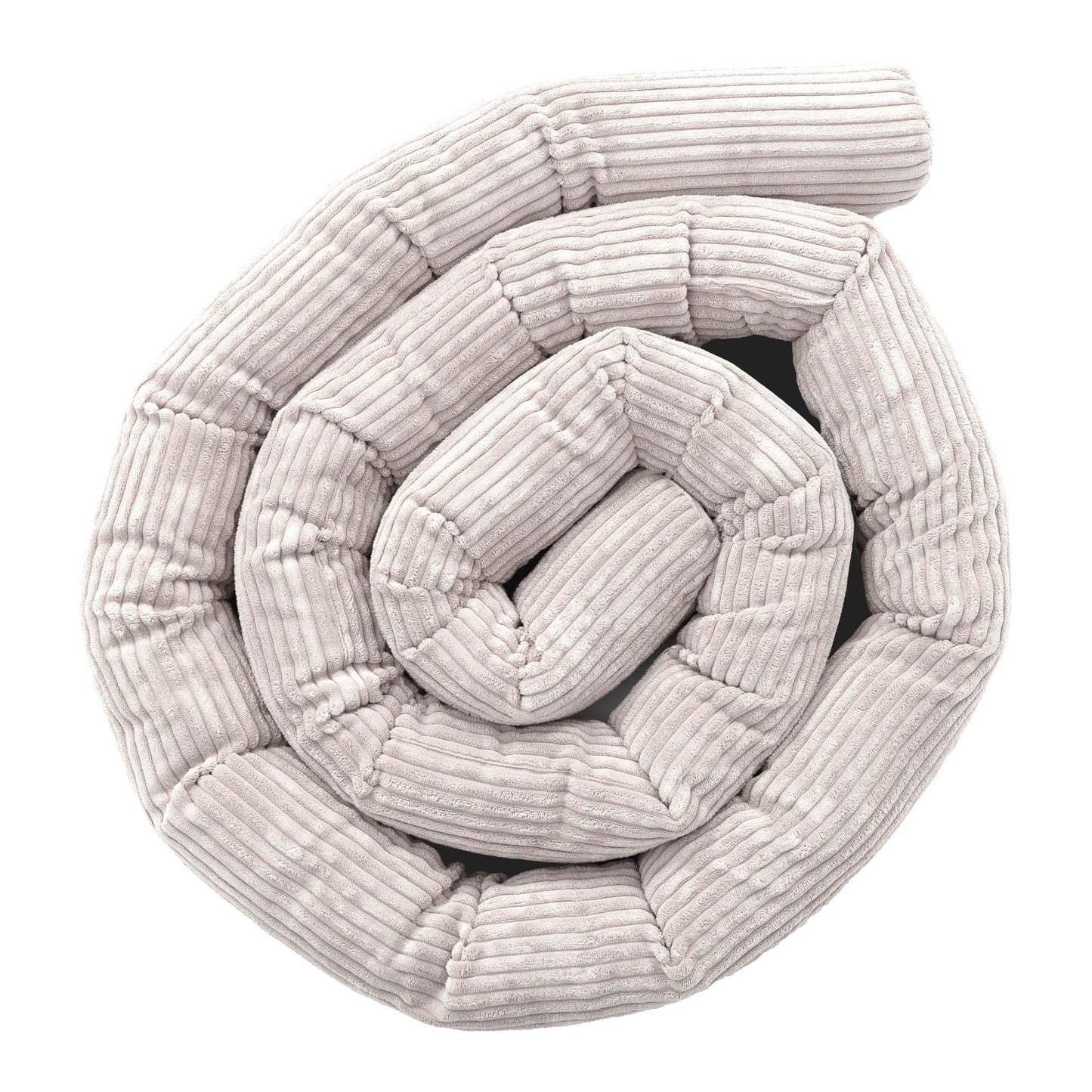 Schützender Roll-Bumper für Babybetten - Safe Roll | Ästhetisches Ecru Größe 4m
