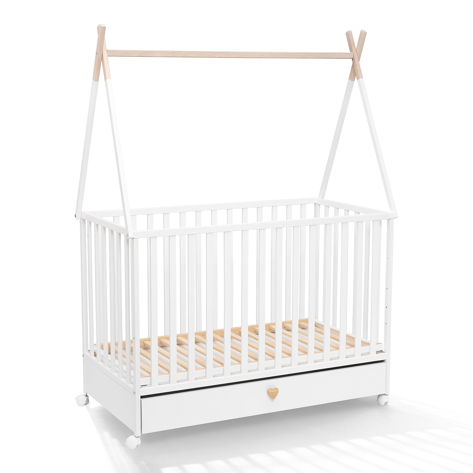 ATB DREAMY 120 × 60 cm ledikant with drawer & wheels – extra productafbeelding
