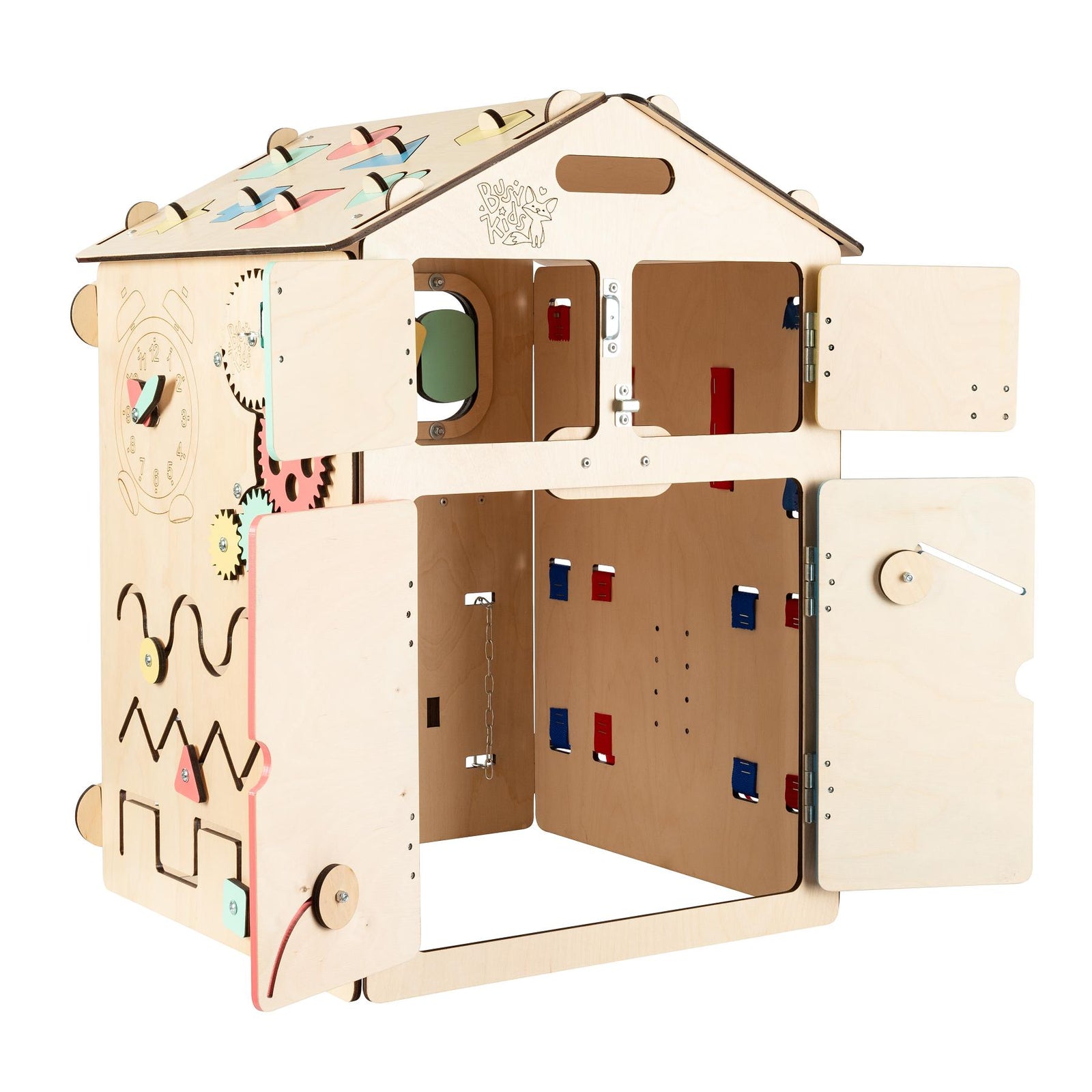 BusyKids Busy Board speelhuisje – naturel
