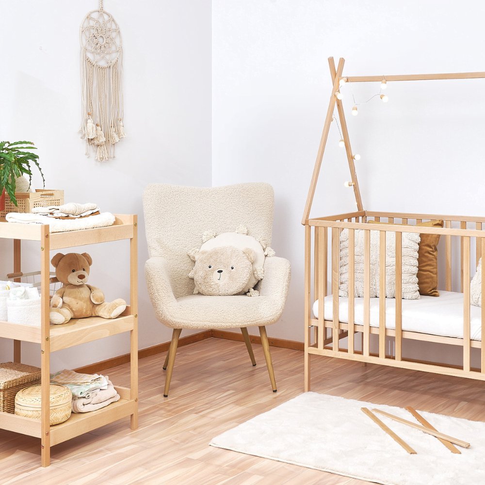 ATB TIPI 120 × 60 cm ledikant – naturel – extra productafbeelding