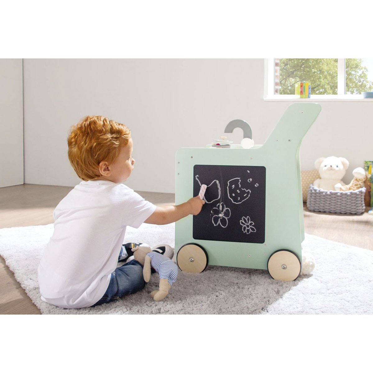 Kinderkeuken Kalle - loopwagen met keuken