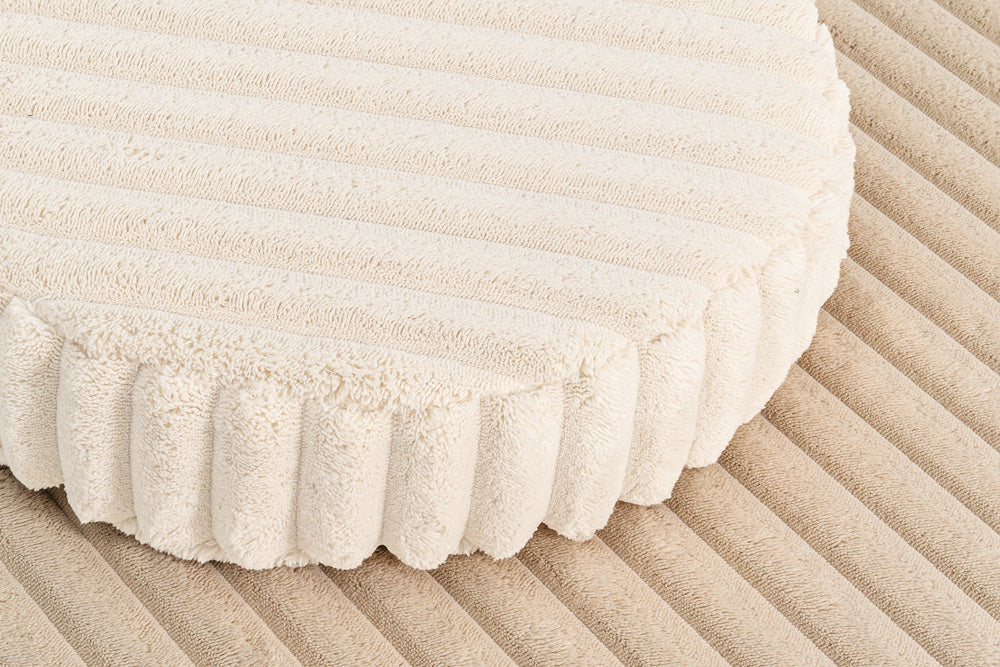 Wafelstructuur van dichtbij – Shappy hoezenset in Brown Sugar
