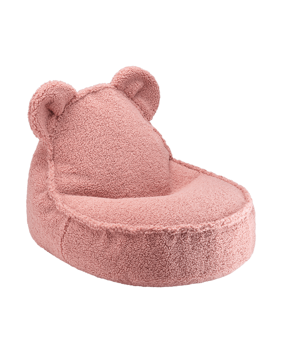 Wigiwama Guava Bear Beanbag - teddy fabric beanbag