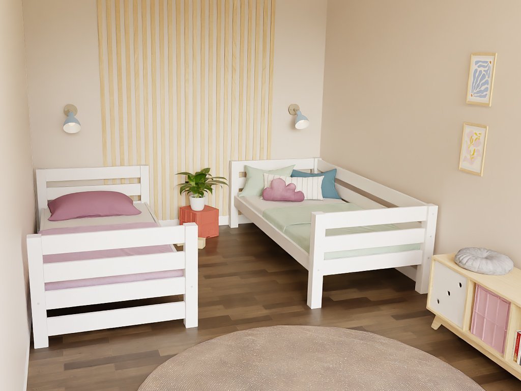 House bed Alpy bunk bed - side stairs with storage space