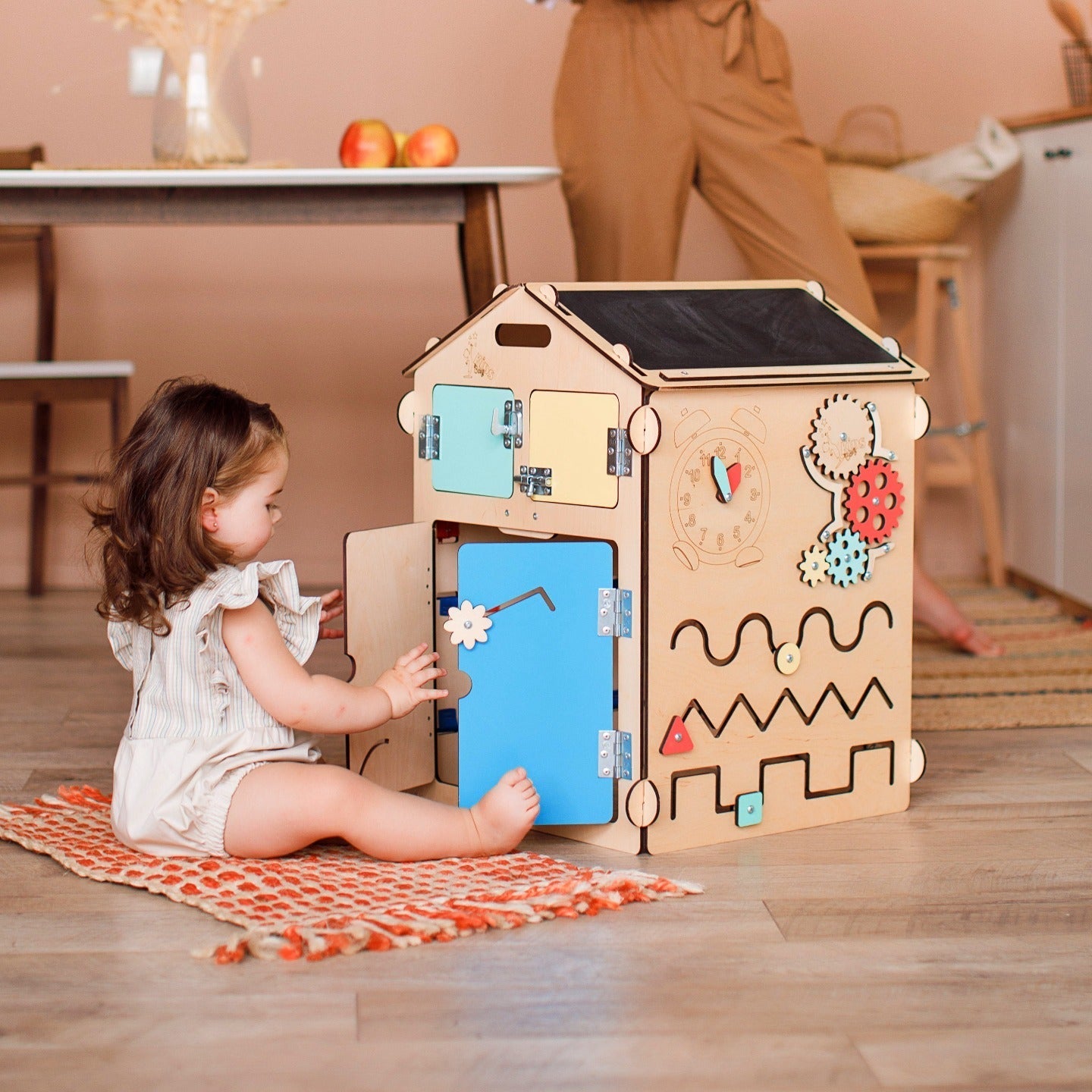 BusyKids Busy Board speelhuisje – naturel