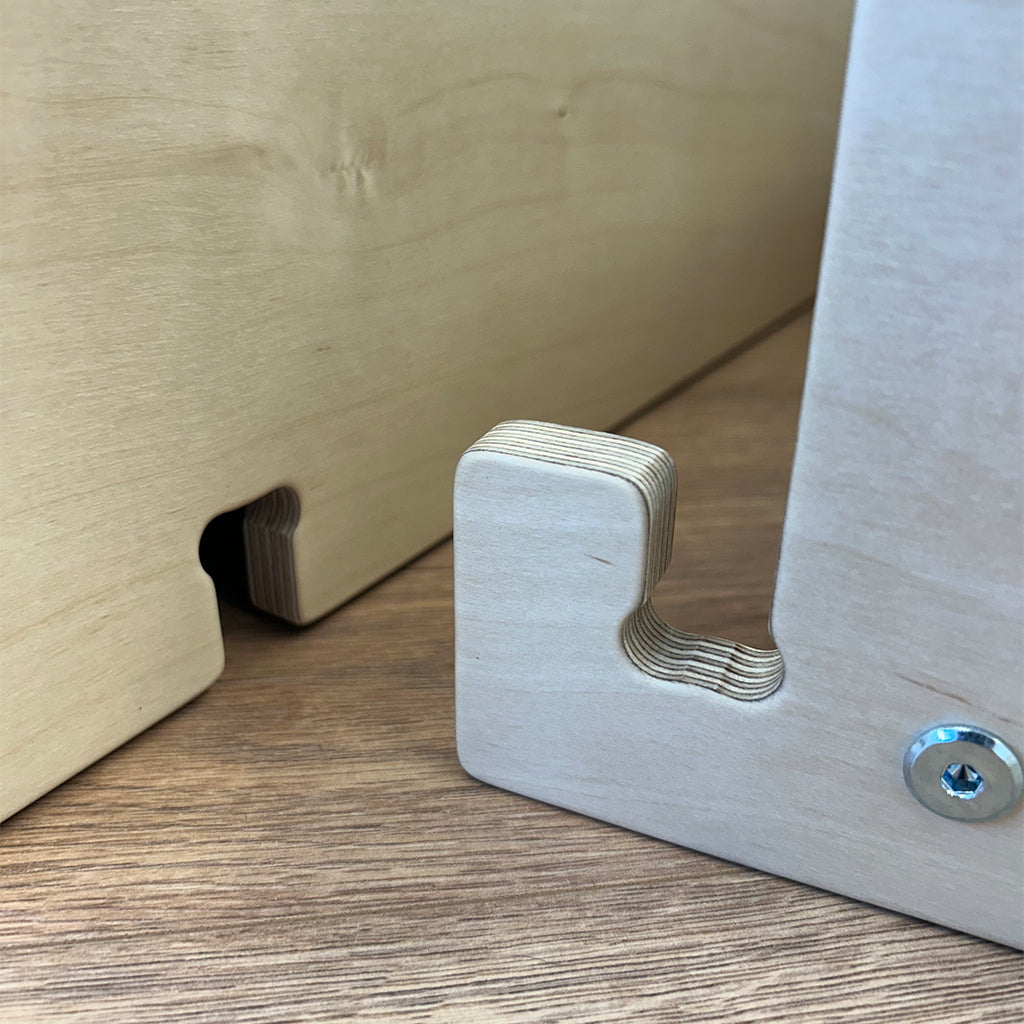 Houten kruipheuvel - glijbaan 16 cm - kruipkist accessoire