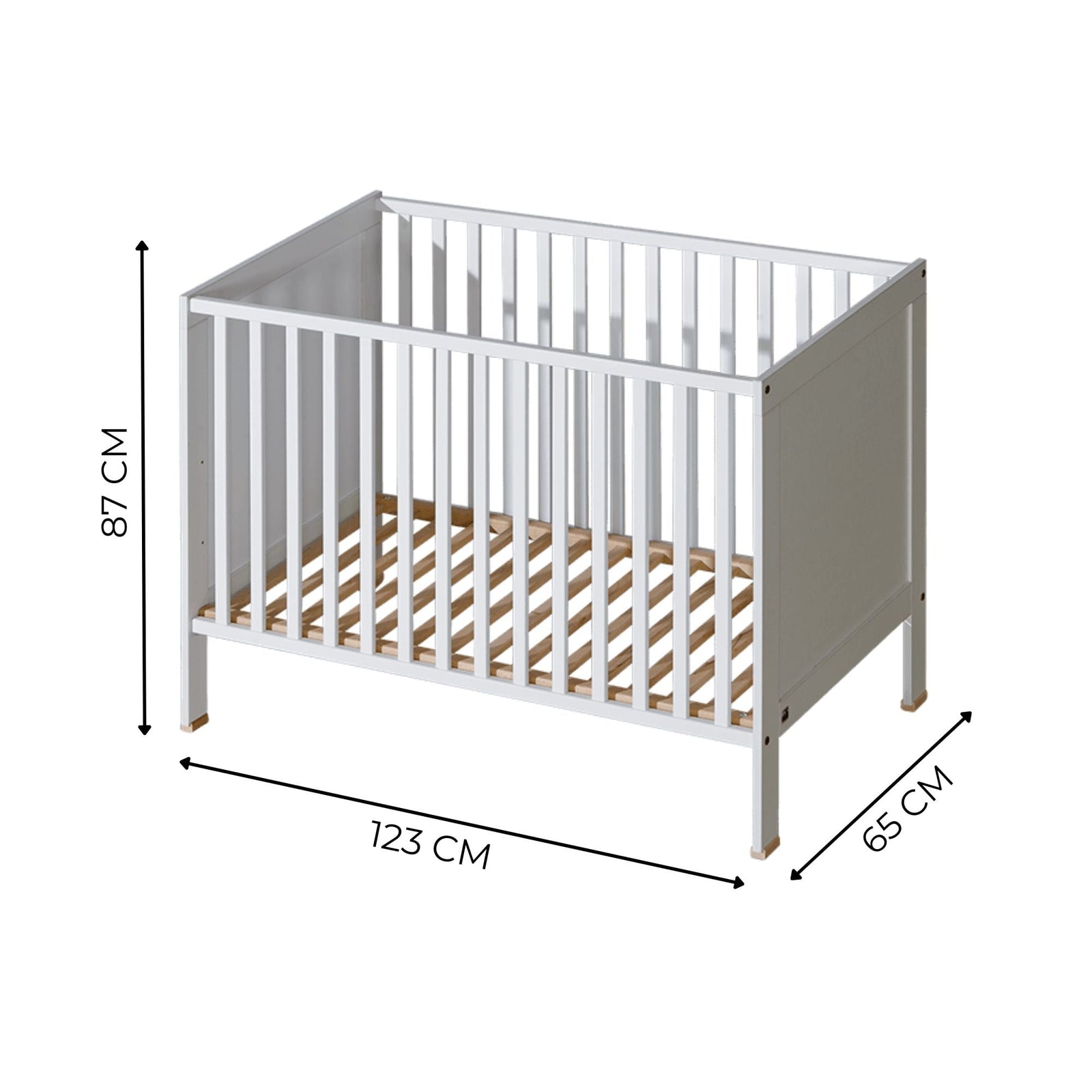 ATB BASIC 120 × 60 cm ledikant with drawer – extra productafbeelding