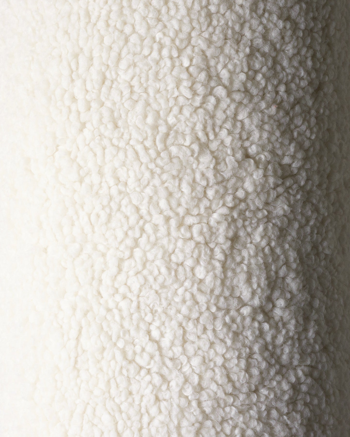 Wigiwama Cream White Ottoman - teddystof poef