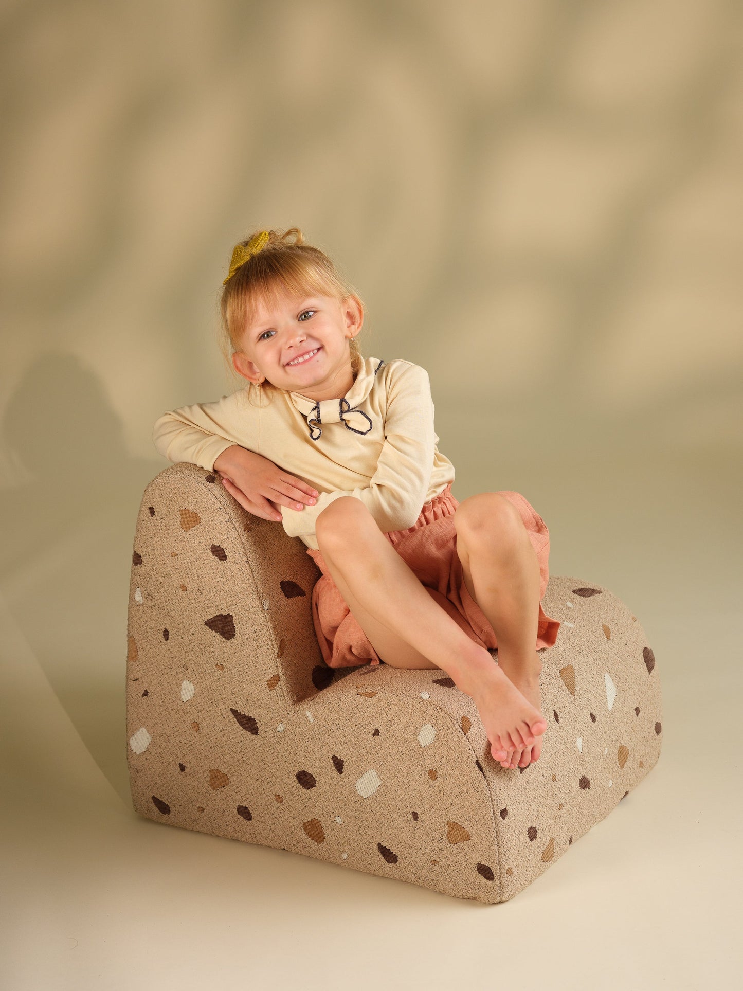Wigiwama Terrazzo Sand Cloud Chair - woven children's chair