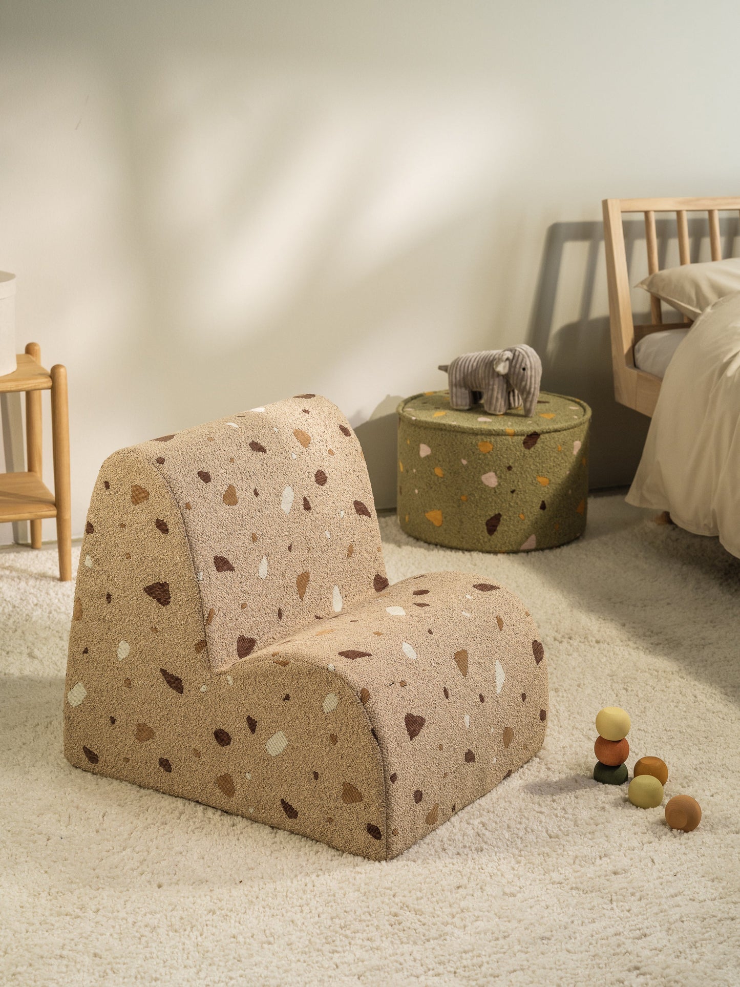 Wigiwama Terrazzo Sand Cloud Chair - woven children's chair
