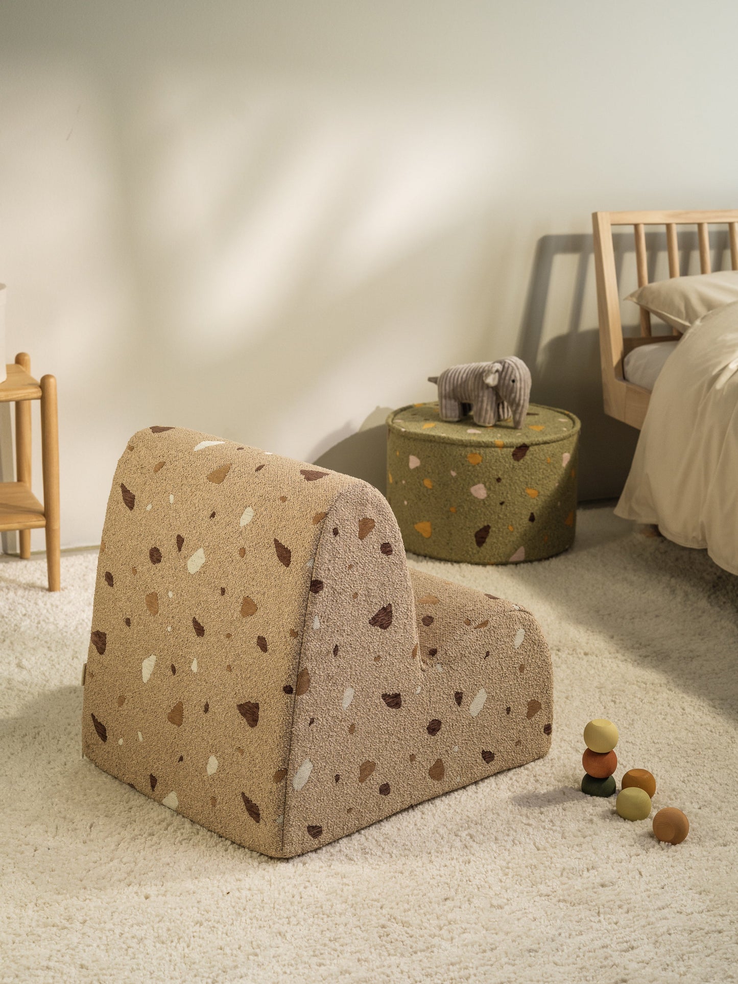 Wigiwama Terrazzo Sand Cloud Chair - woven children's chair