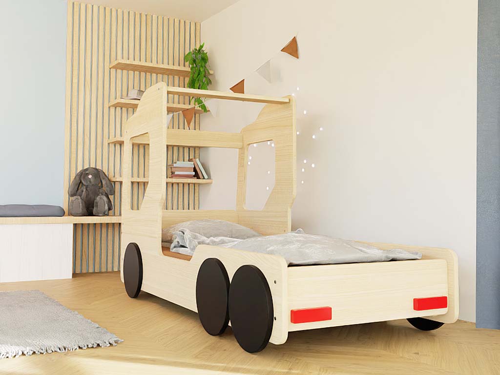 Benlemi TRUCKY kinderbed in vrachtwagenvorm