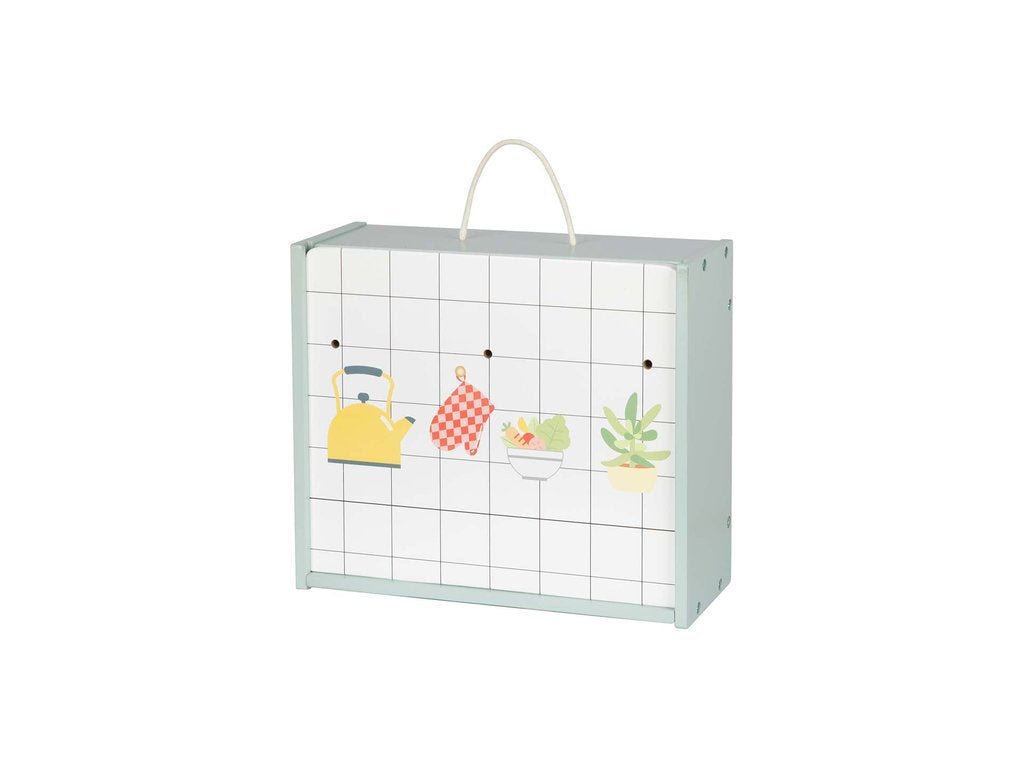 BusyKids mobiele houten speelkeuken – foto 1