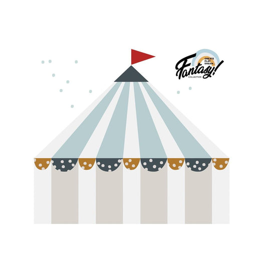Circus Blue Wallsticker -