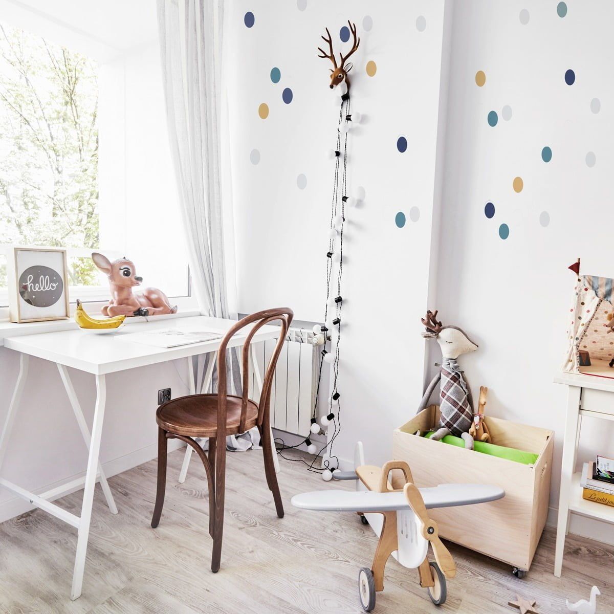 Confetti 5 Navy Blue Turquoise -