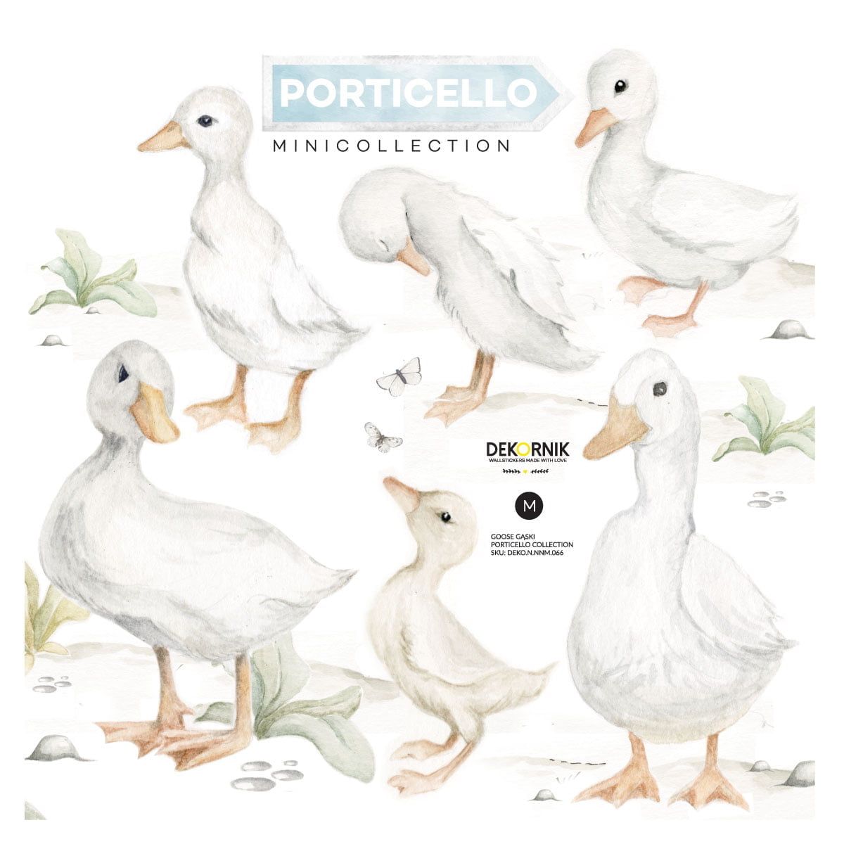 Tip Toe Geese Porticello Set -