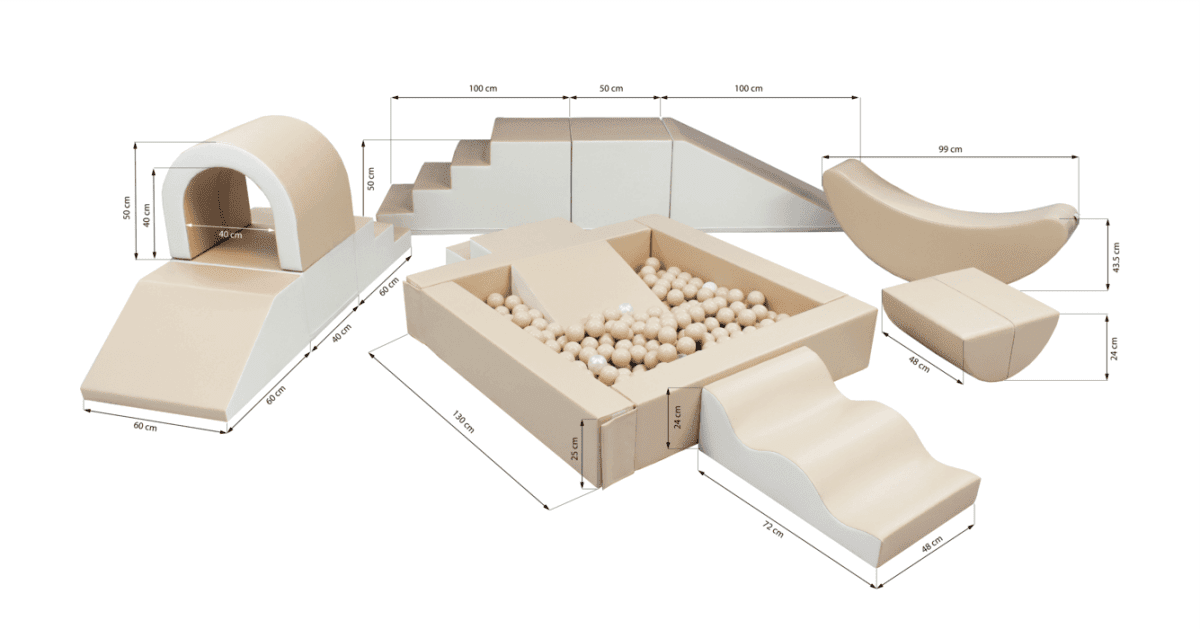 IGLU Party soft play foamblokkenset