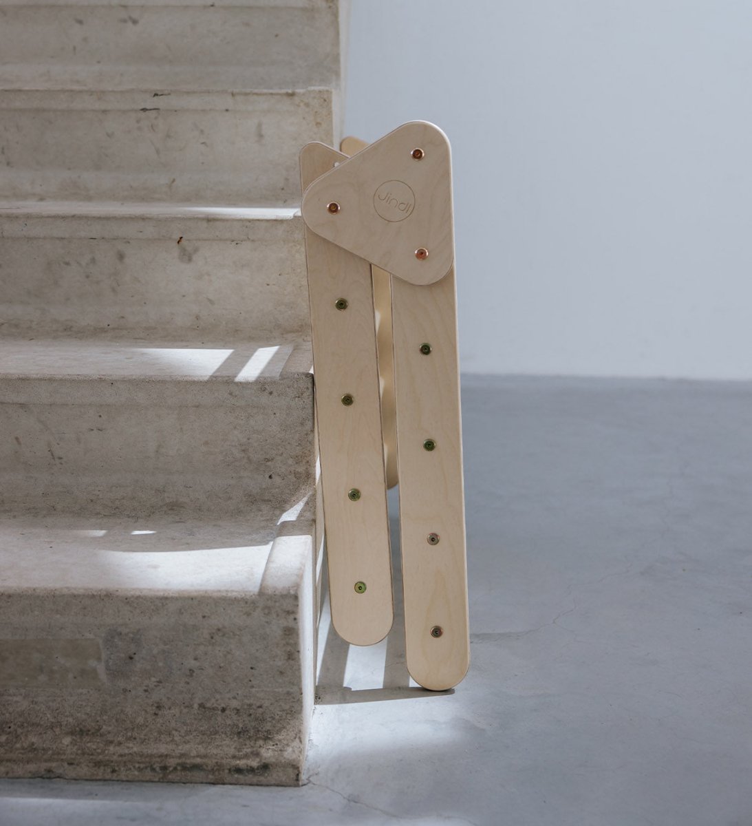 Pikler klimdriehoek premium - inklapbaar - naturel -