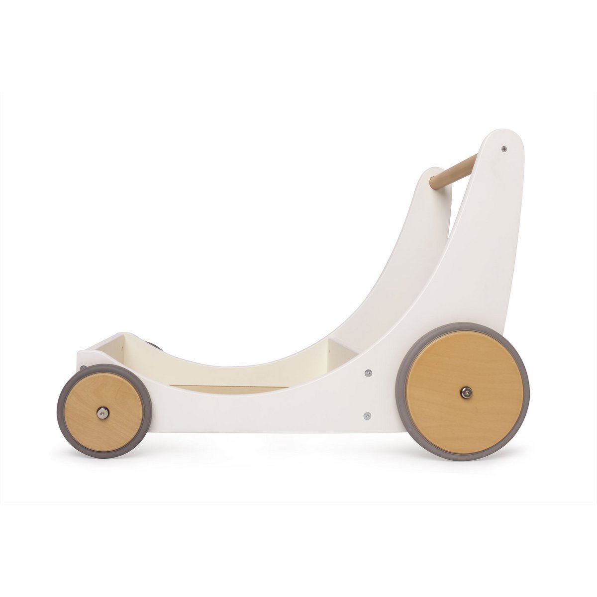 Kinderfeets 2 - in - 1 houten opbergkar & loopwagen - Wit -