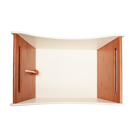 Kinderfeets 2 - in - 1 houten Toy Box wit -