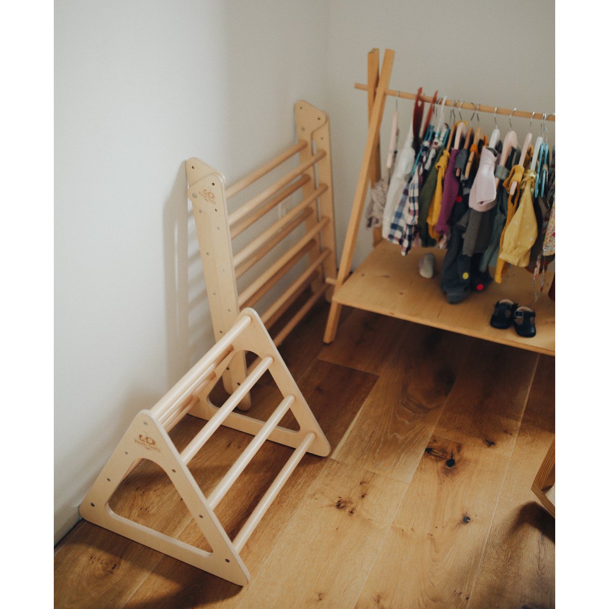 Kinderfeets Houten Pikler Driehoek / Triangle Klimrek / Klimdriehoek - Small -