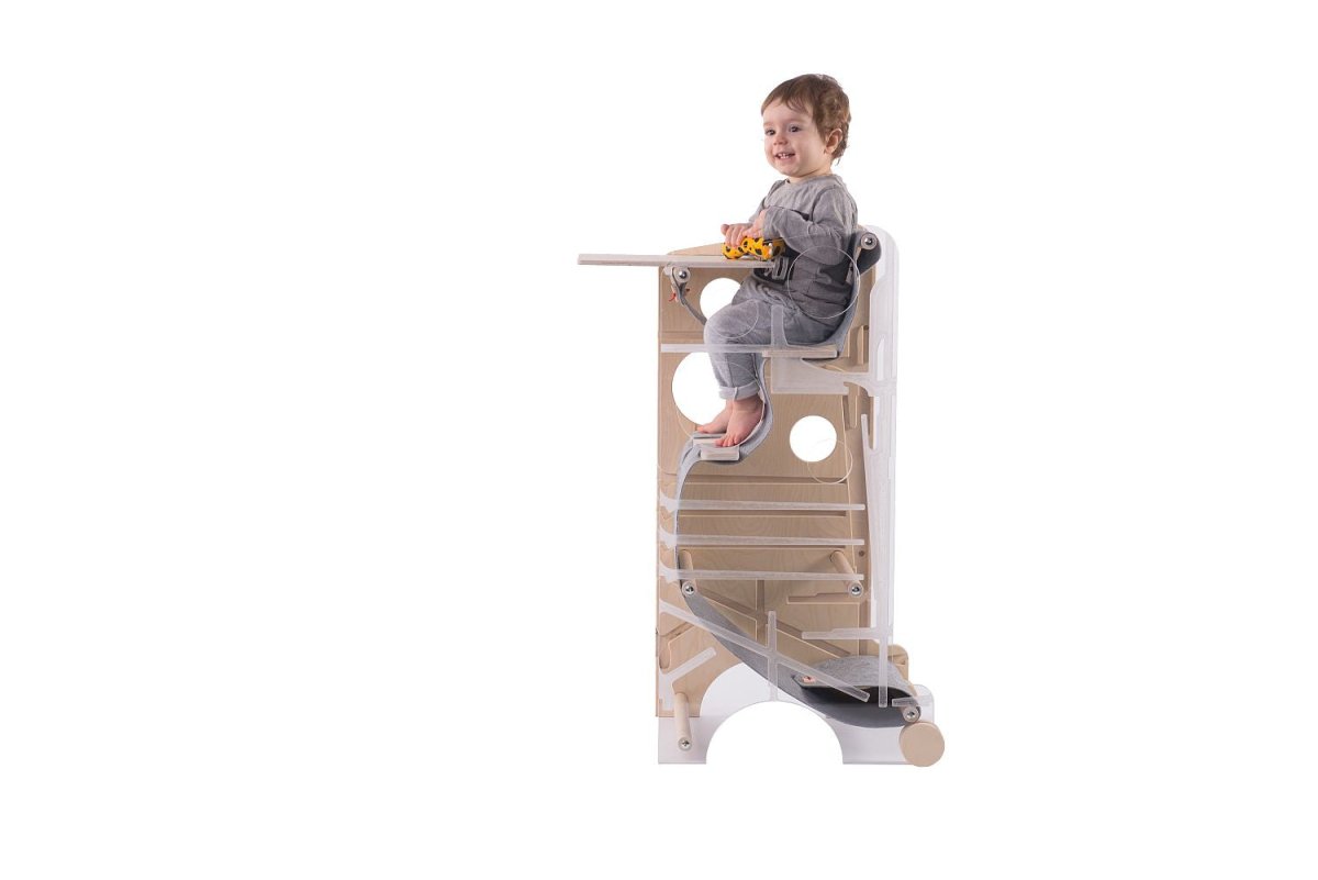 Leea’s Tower XL – dubbele Montessori‑leertoren voor twee kinderen -