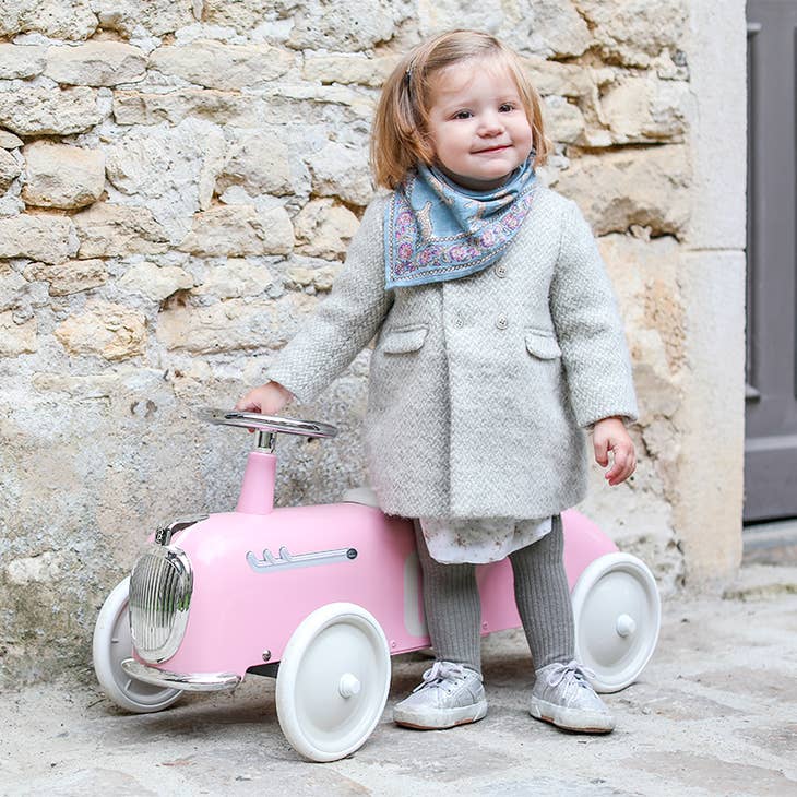 Baghera Roadster vintage running car - pink