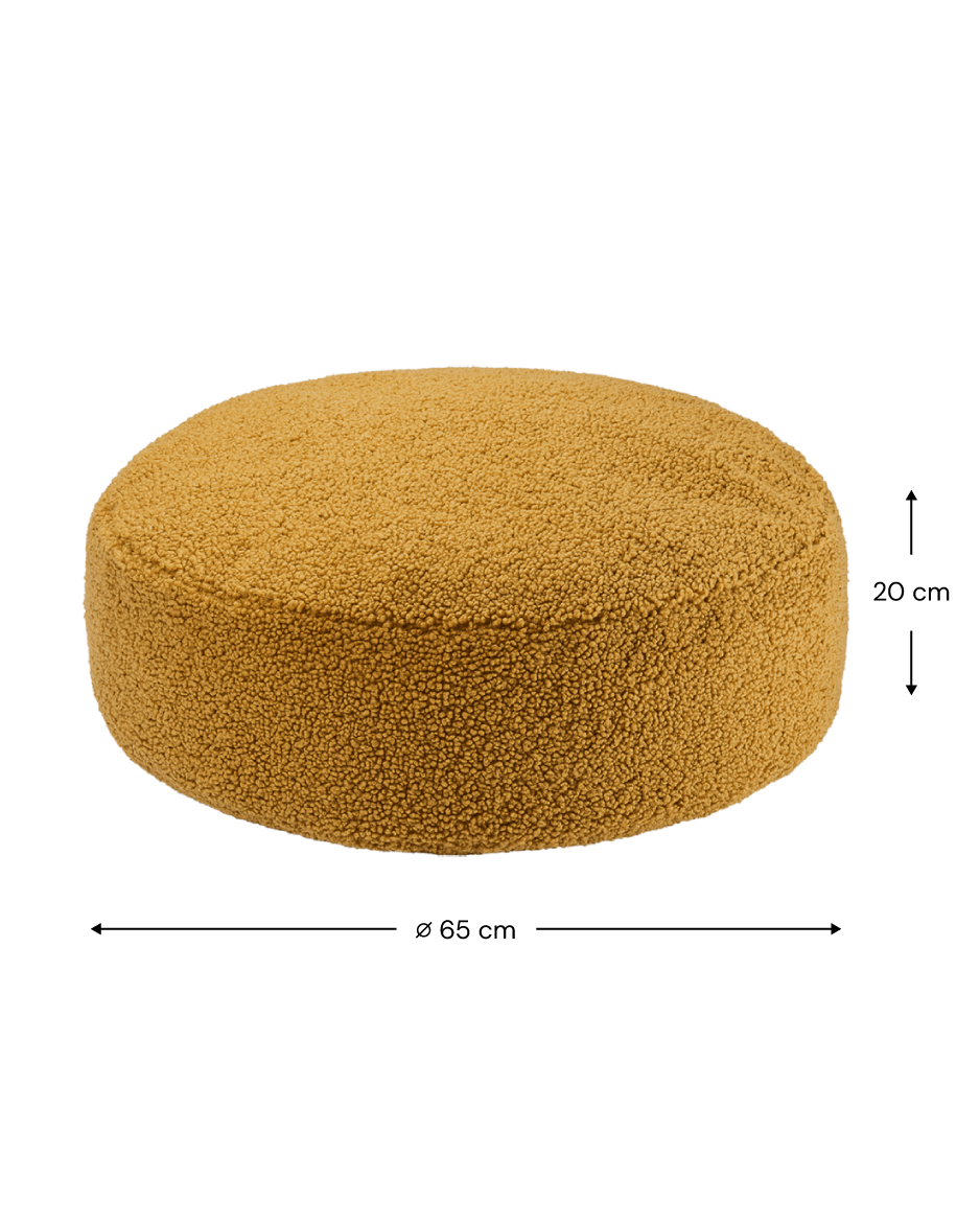Wigiwama Maple Ottoman - teddy fabric ottoman