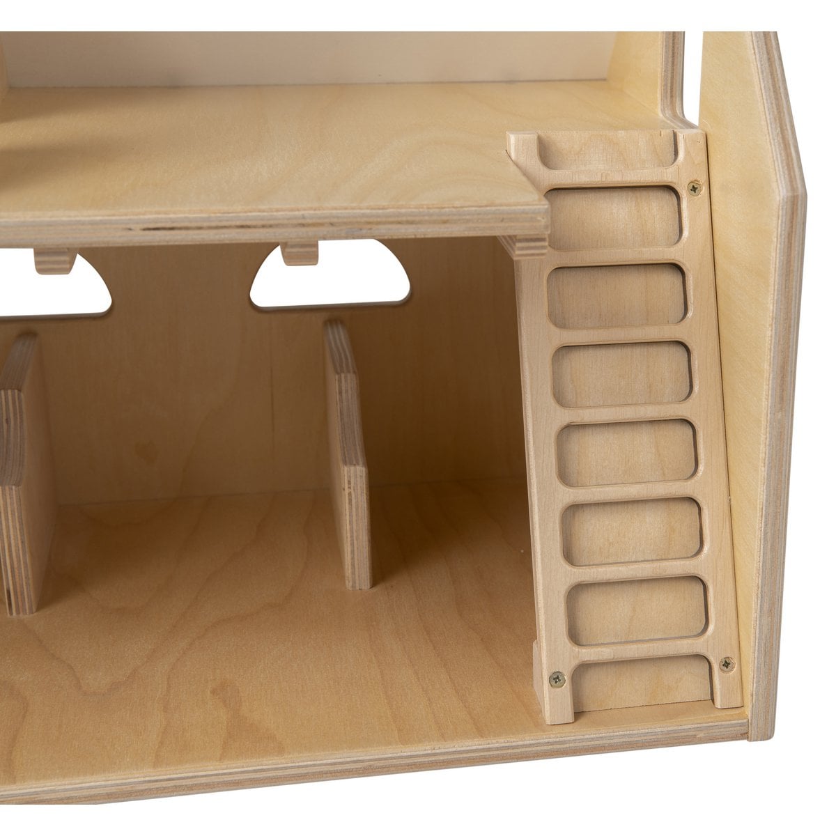 Van Dijk Toys grote houten boerderij — naturel/wit-