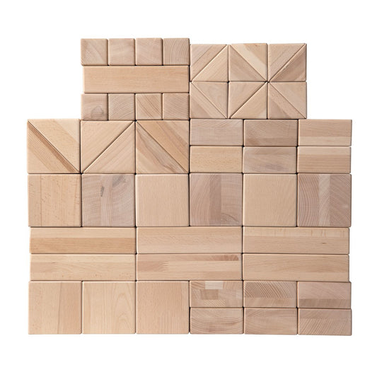 Van Dijk Toys Haagse blokkenset / houten blokken set 10cm (Kinderopvang kwaliteit) -