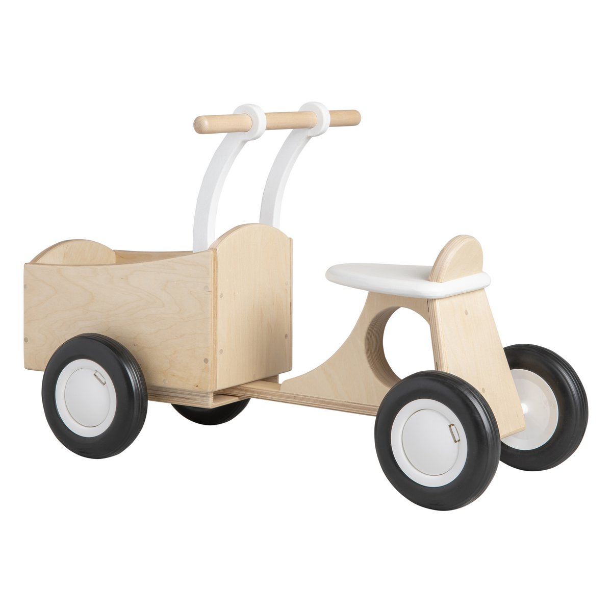 Van Dijk Toys houten loopbakfiets — wit-