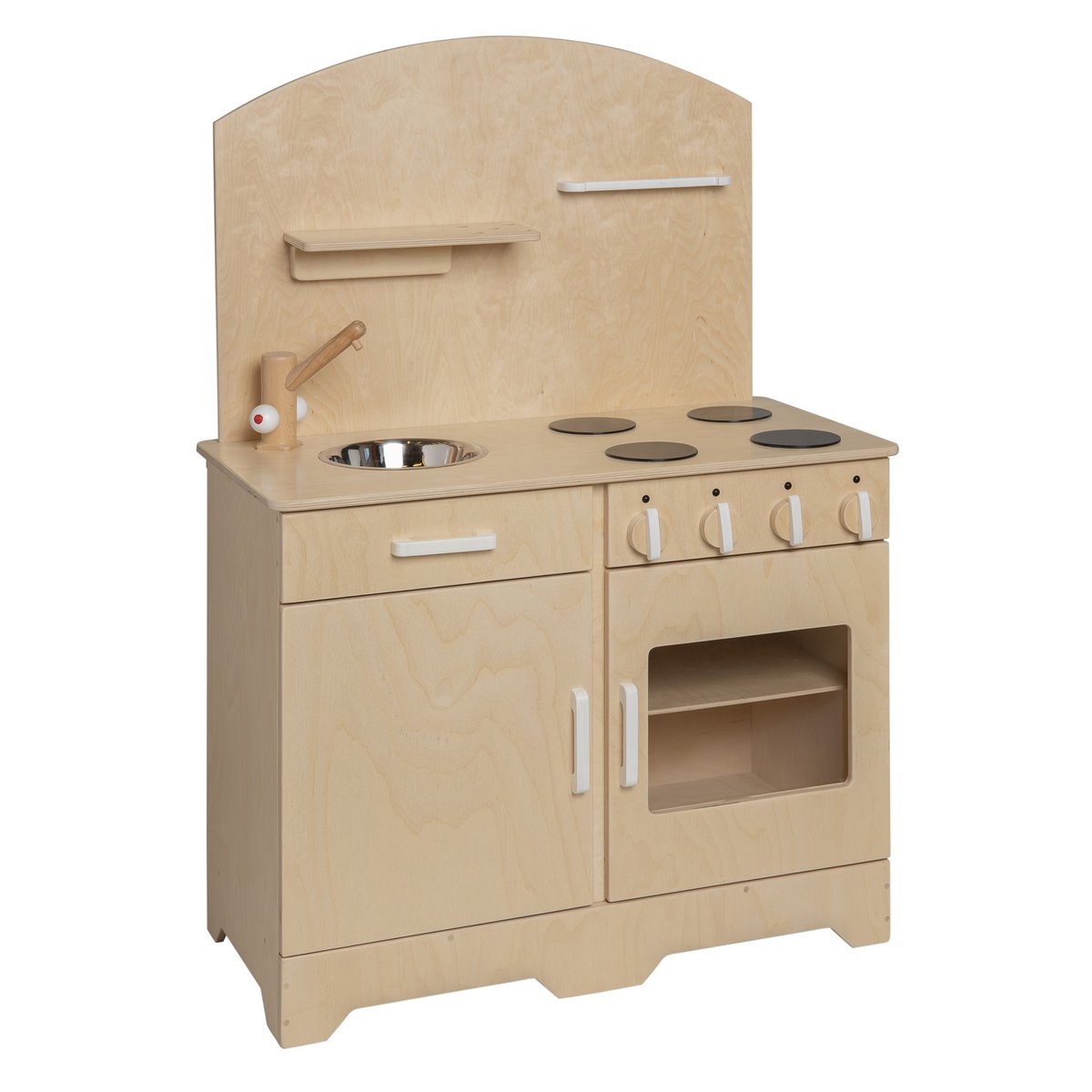 Van Dijk Toys houten speelkeuken — naturel/wit-