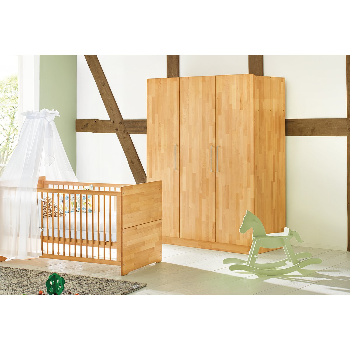 Garderobe "natuur" groot -