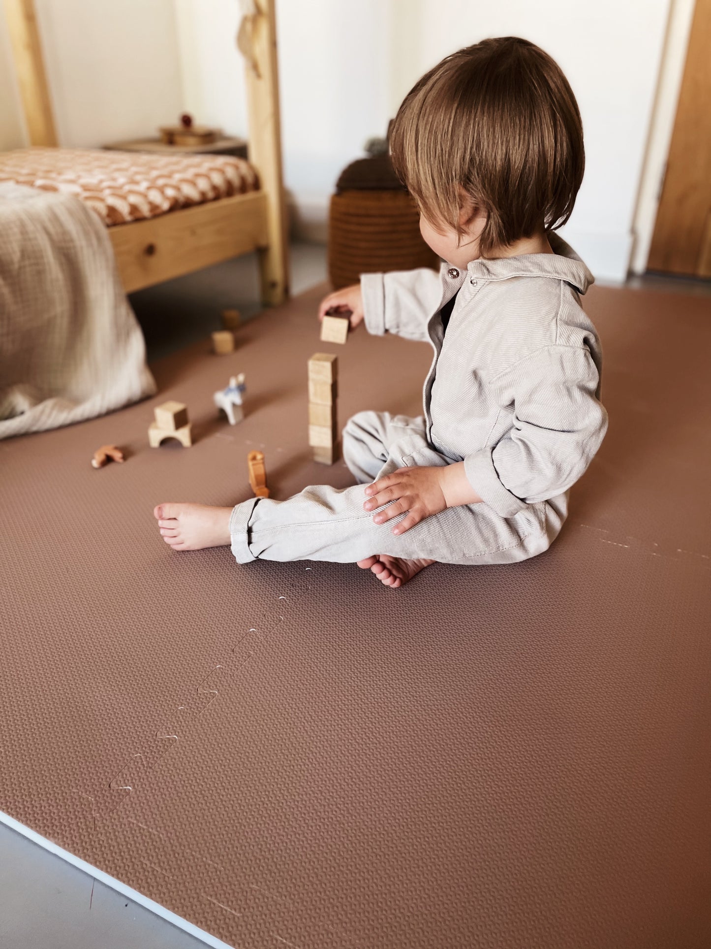 Speelmat foam - cinnamon