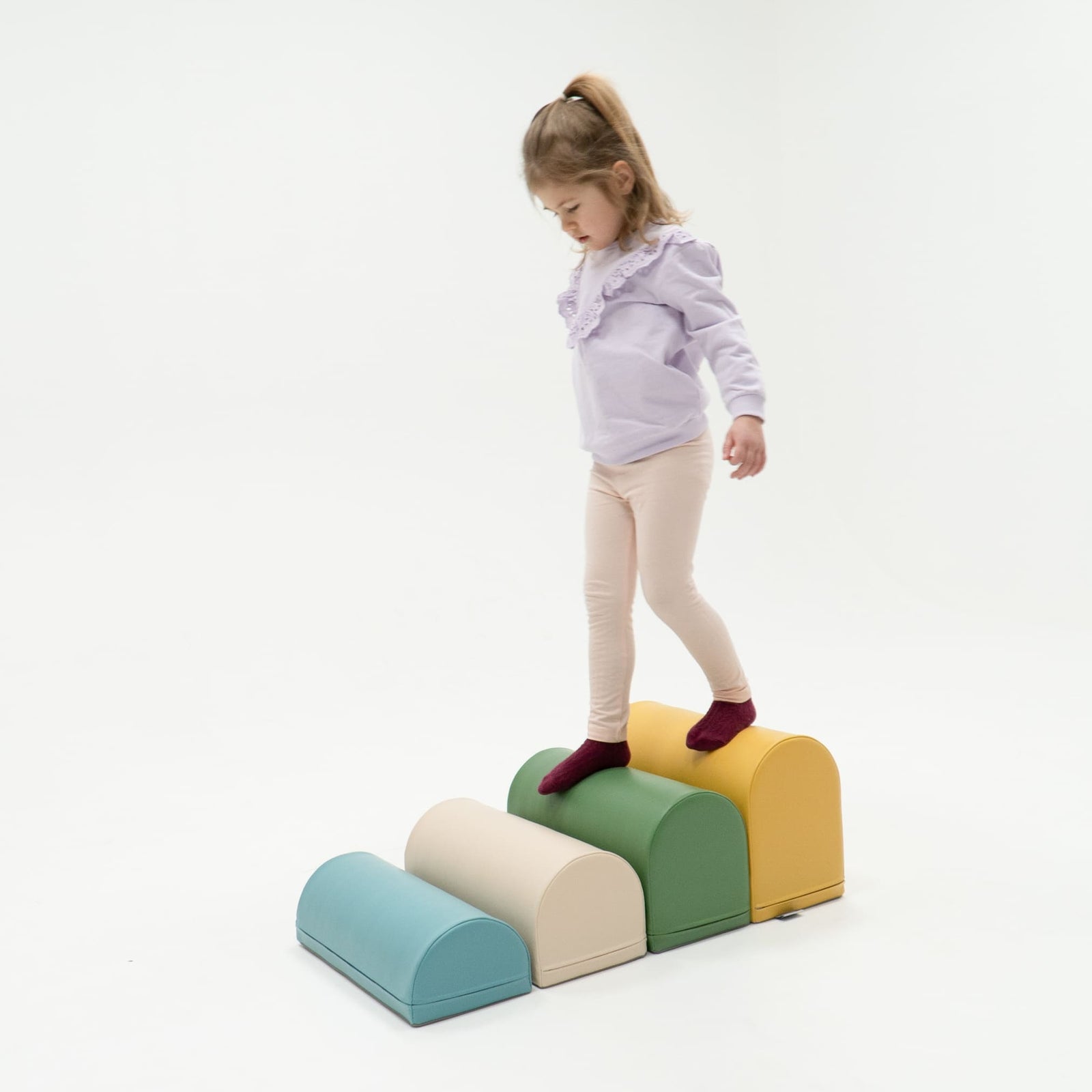 soft play set met modulaire foamblokken voor baby's peuters en kleuters