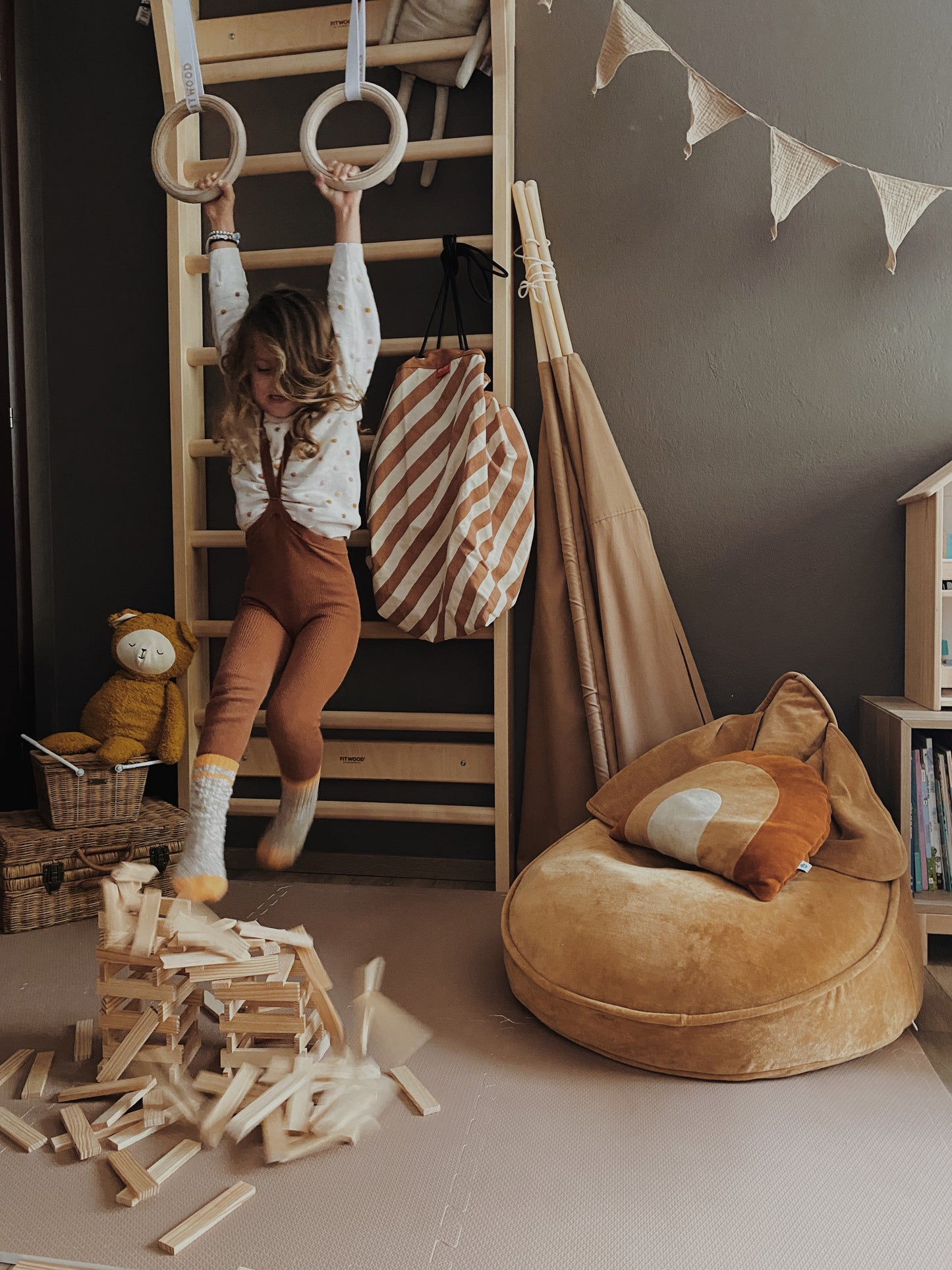 Speelmat foam - cinnamon