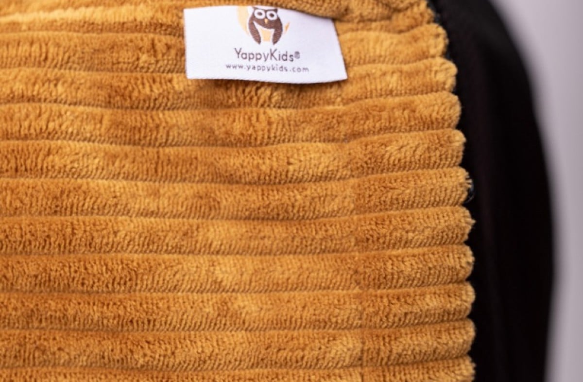 YappyHug beanbag Mustard – Ergonomische zitzak (80×70×50 cm) - Beanbag