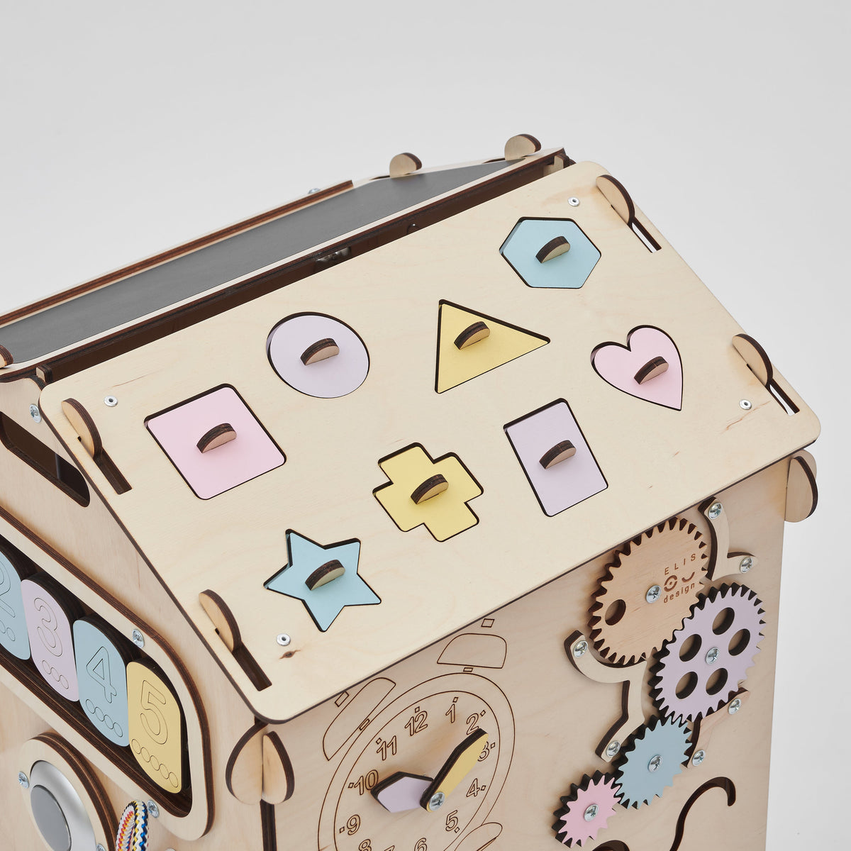 Set - BusyBoard Cottage natura/pastel and creative cube