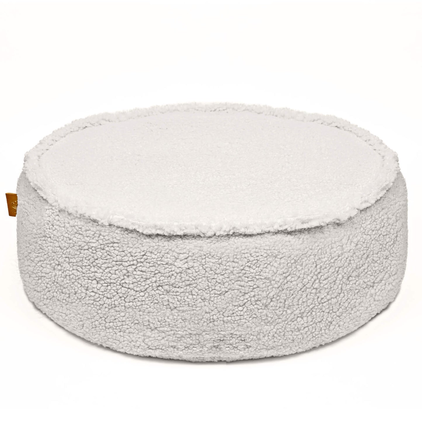 Bearly Round Pouf, Creme
