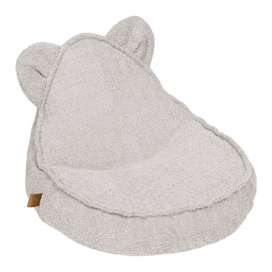 Bouclé Teddy Sako Tasche, Champagner Ecru