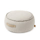 Outzy runder Pouf, Haferrosa Beige