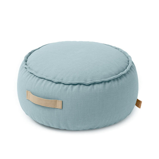Outzy Runder Pouf, Himmelsblau