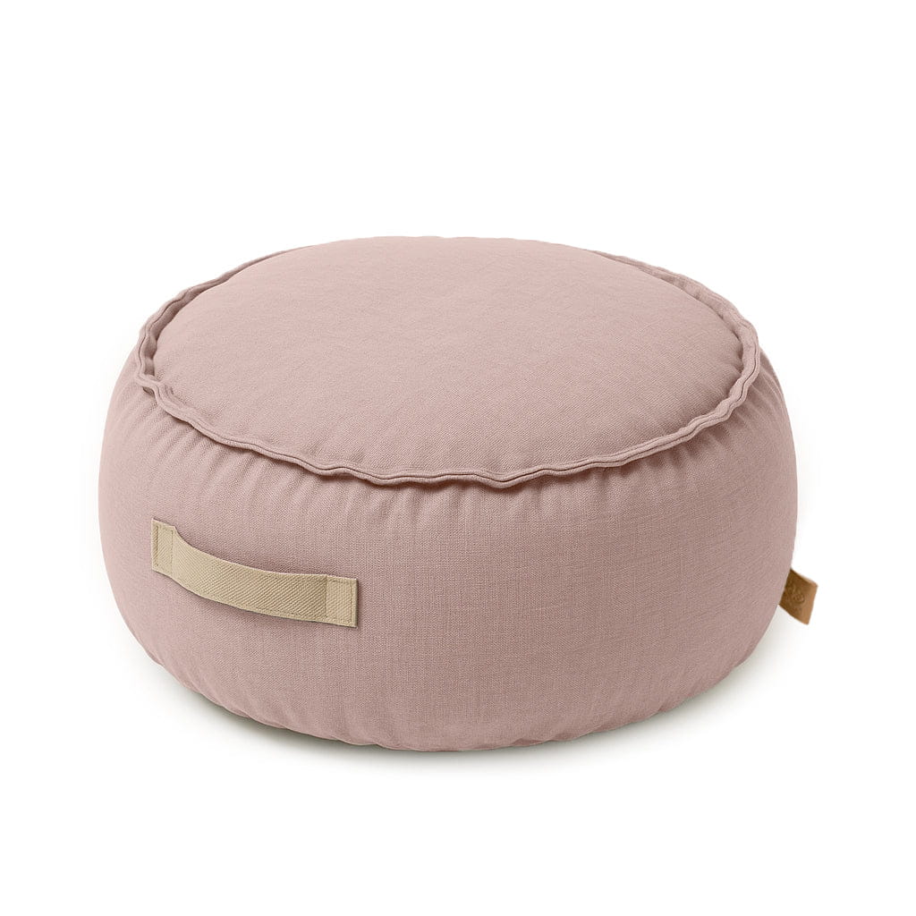 Outzy Runder Pouf, Rosy Dune Pink
