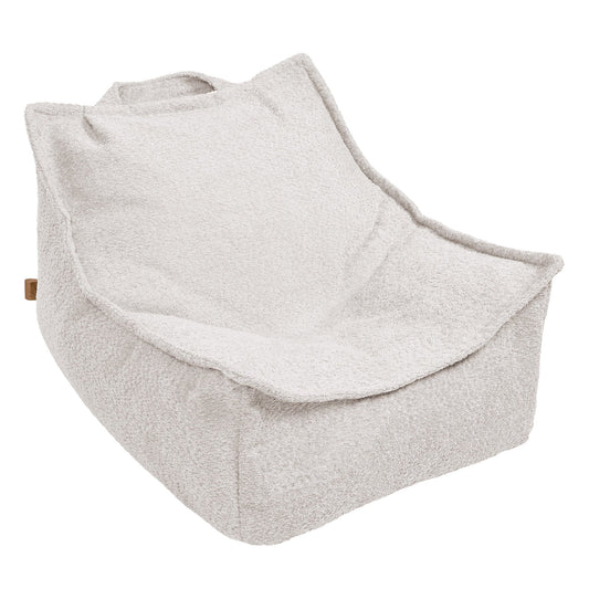 Boucle Sitzsack für Kinder Champagner Ecru