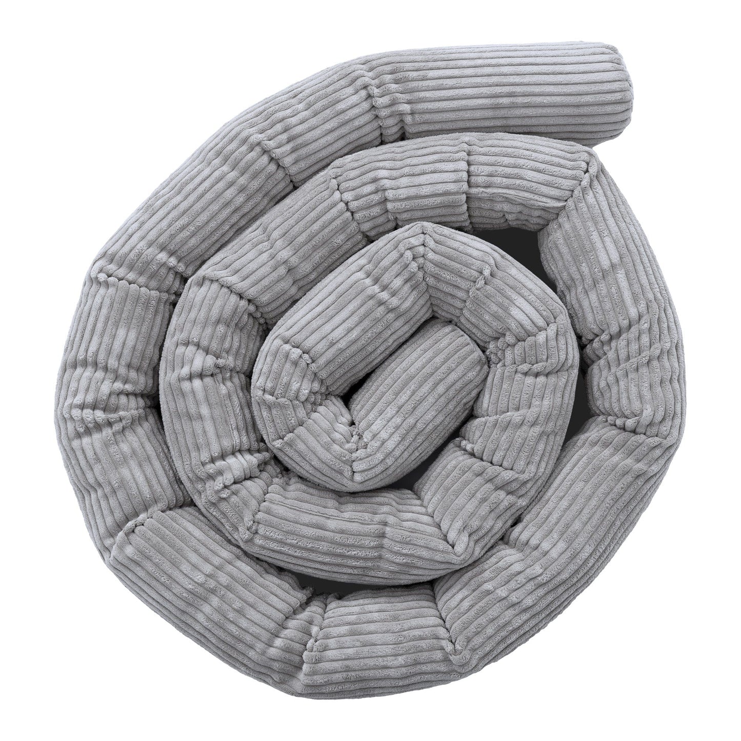 Protective Roll Bumper for Baby Crib  -  Safe Roll | Aesthetic Grey Size 1,5m